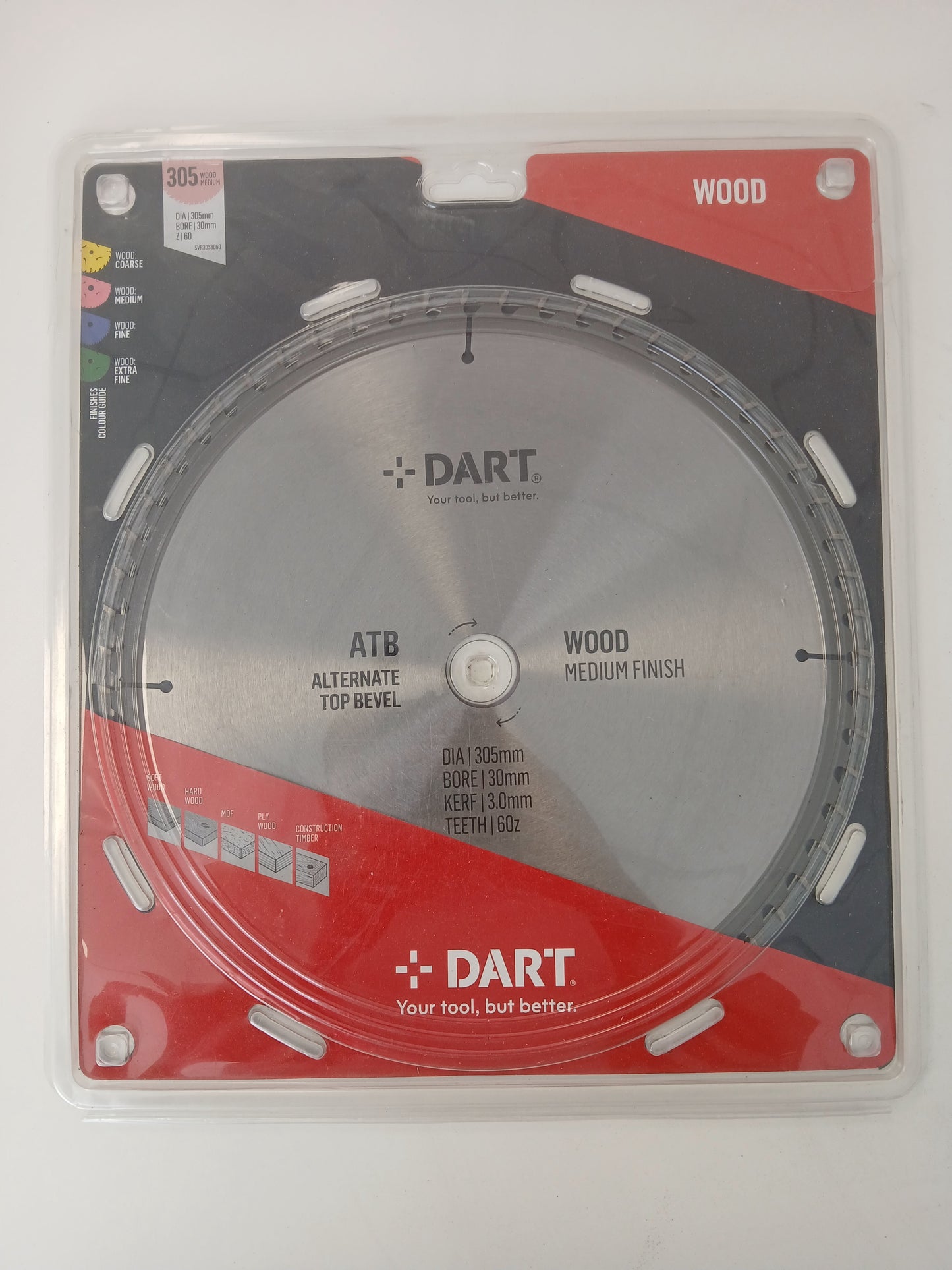 DART Silver Wood Saw Blade 305mm x 60T