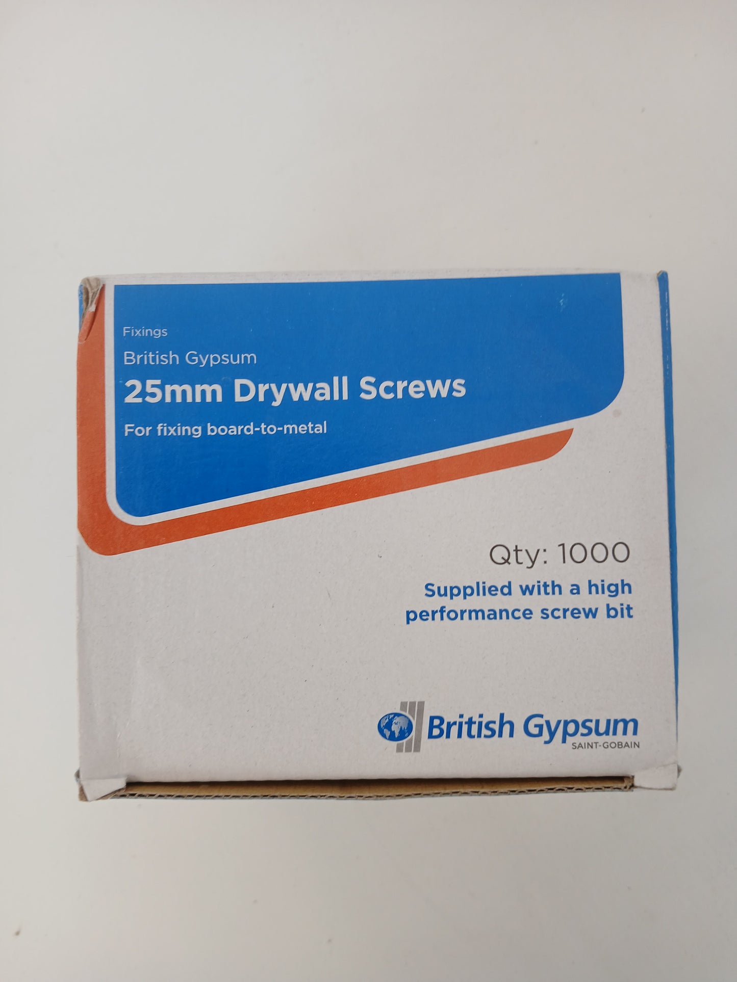 British Gypsum Drywall Screws 25mm (Pack of 1000)