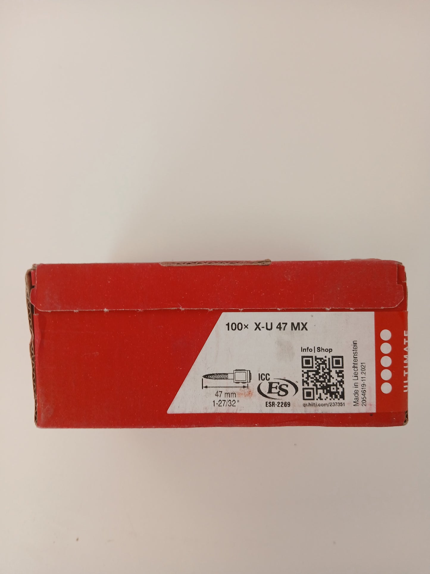 Hilti Universal Collated Nails X-U 47 MX 47mm (Pack of 100)