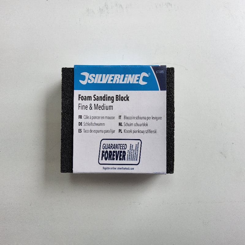 Silverline Foam Sanding Block Fine & Medium