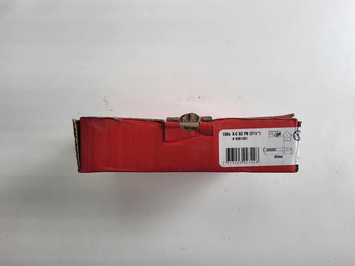 Hilti Masonry Nails X-C 62 P8 62mm (Pack of 100)
