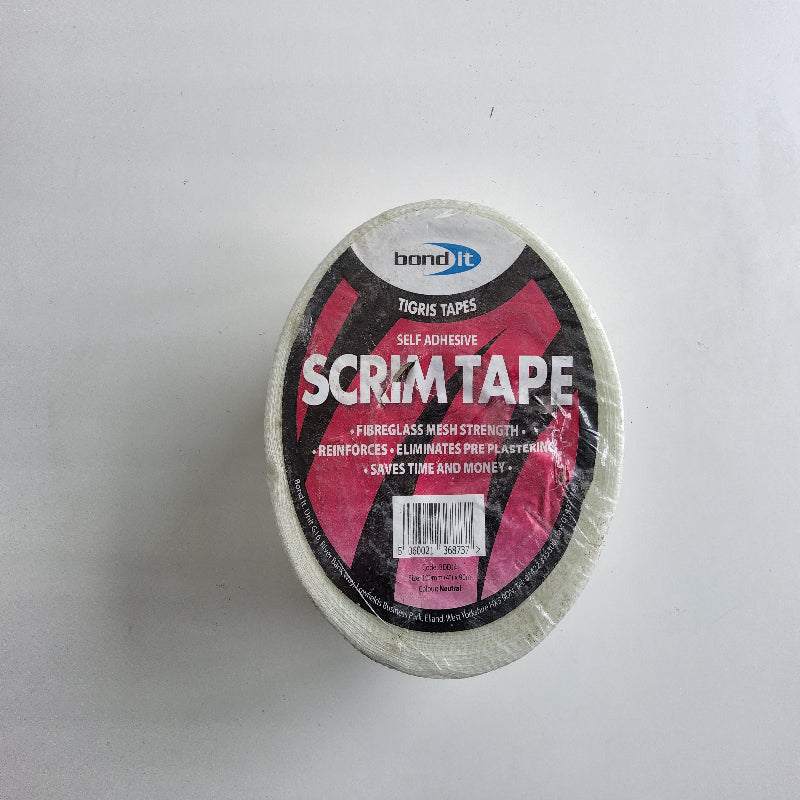 Bond It Tigris Tape Self Adhesive Scrim Tape 90m x 100mm