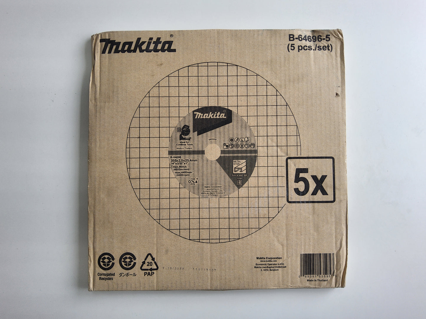 Makita Metal Cutting Wheel 355mm (Pack of 5)