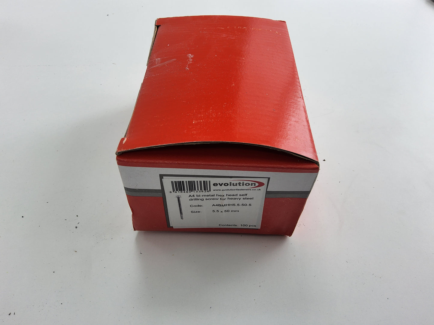 Evolution A4 Bi-Metal Hex Head Self Drilling Screw for Heavy Steel 50mm (Pack of 100)