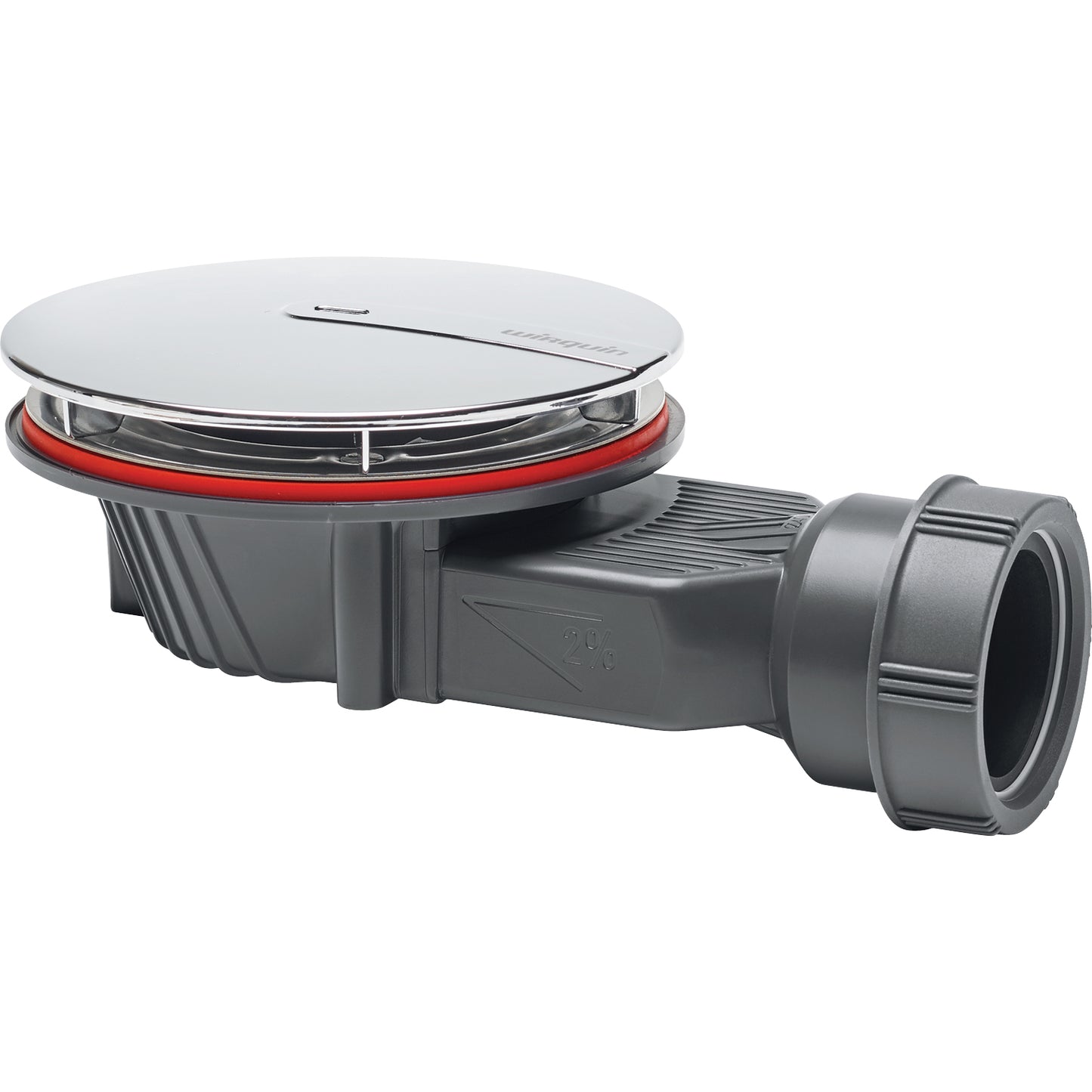 Wirquin Slim+ Shower Waste Low Profile Chromed ABS Dome