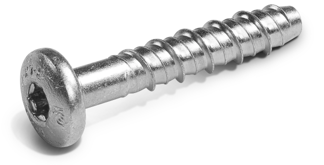 Rawlplug Zinc Plated Pan-Head Concrete Screw Anchor 40mm (Pack of 100)