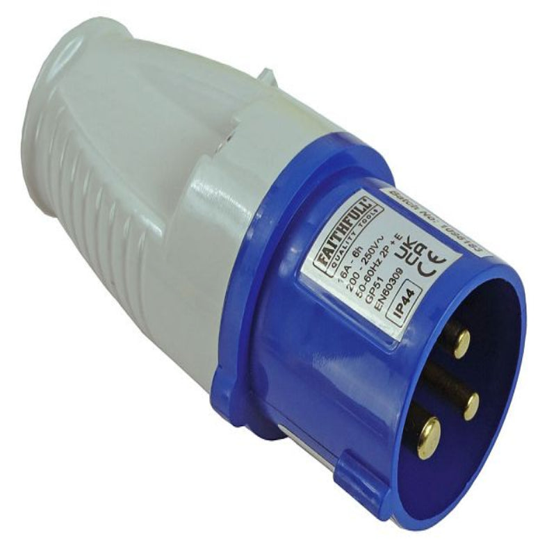 Faithfull Blue Plug 240V 16A