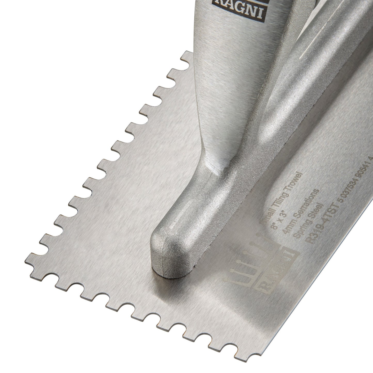 Ragni Small Tiling Trowel 8" with 4mm U-Shaped Notches