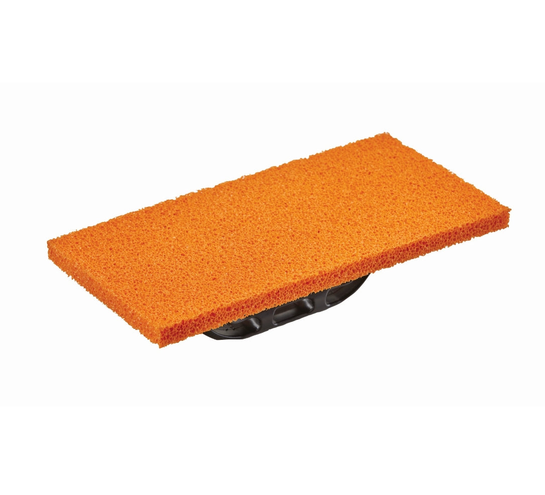 Ragni Coarse Medium Orange Sponge Float with ABS Handle 280mm x 140mm x 15mm