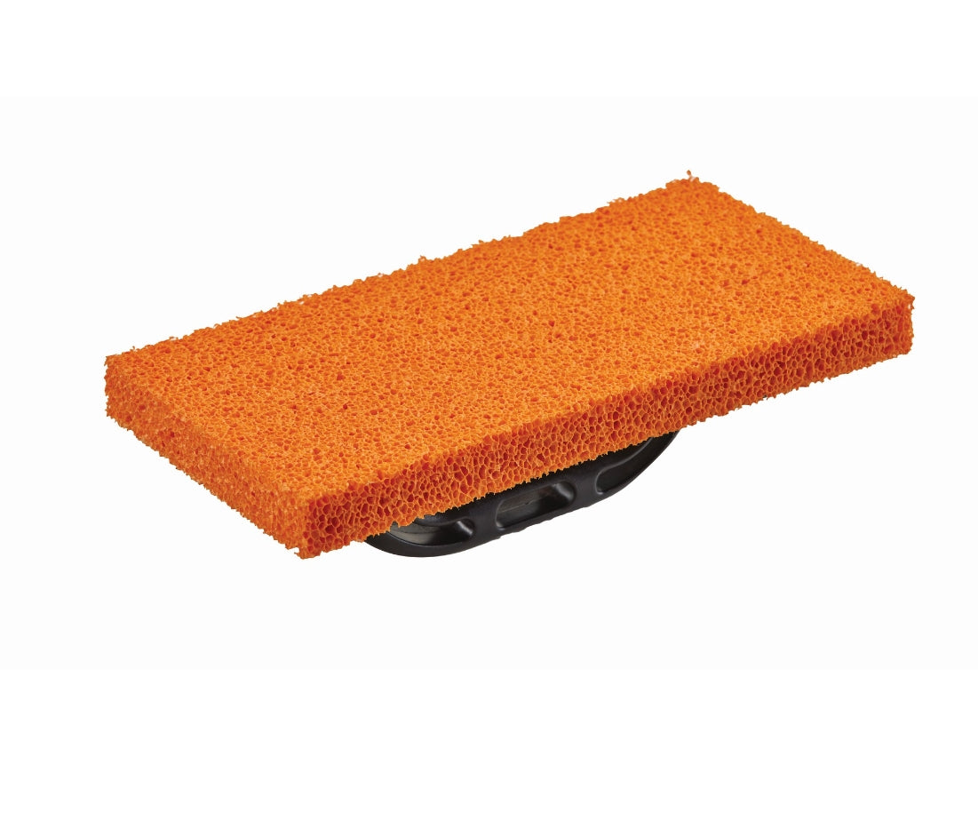 Ragni Coarse Medium Orange Sponge Float with ABS Handle 280mm x 140mm x 25mm