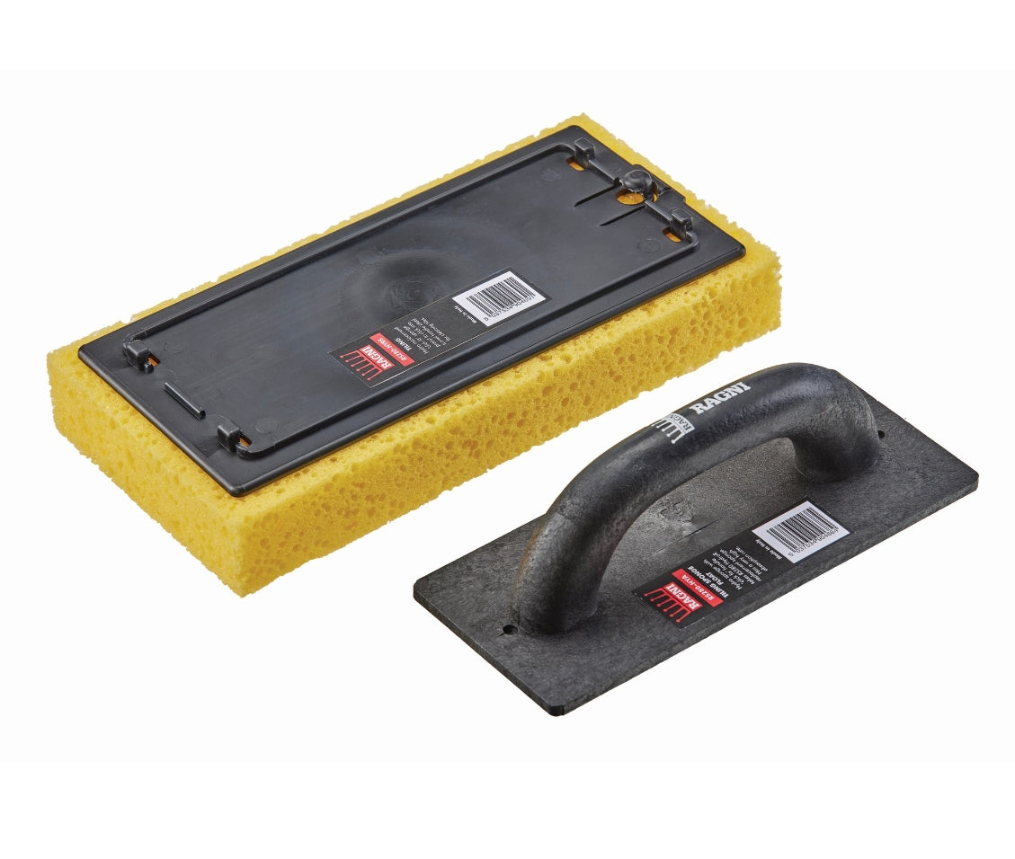 Ragni Hydrocell Cleaning Sponge Float with ABS Handle 280mm x 140mm x 40mm