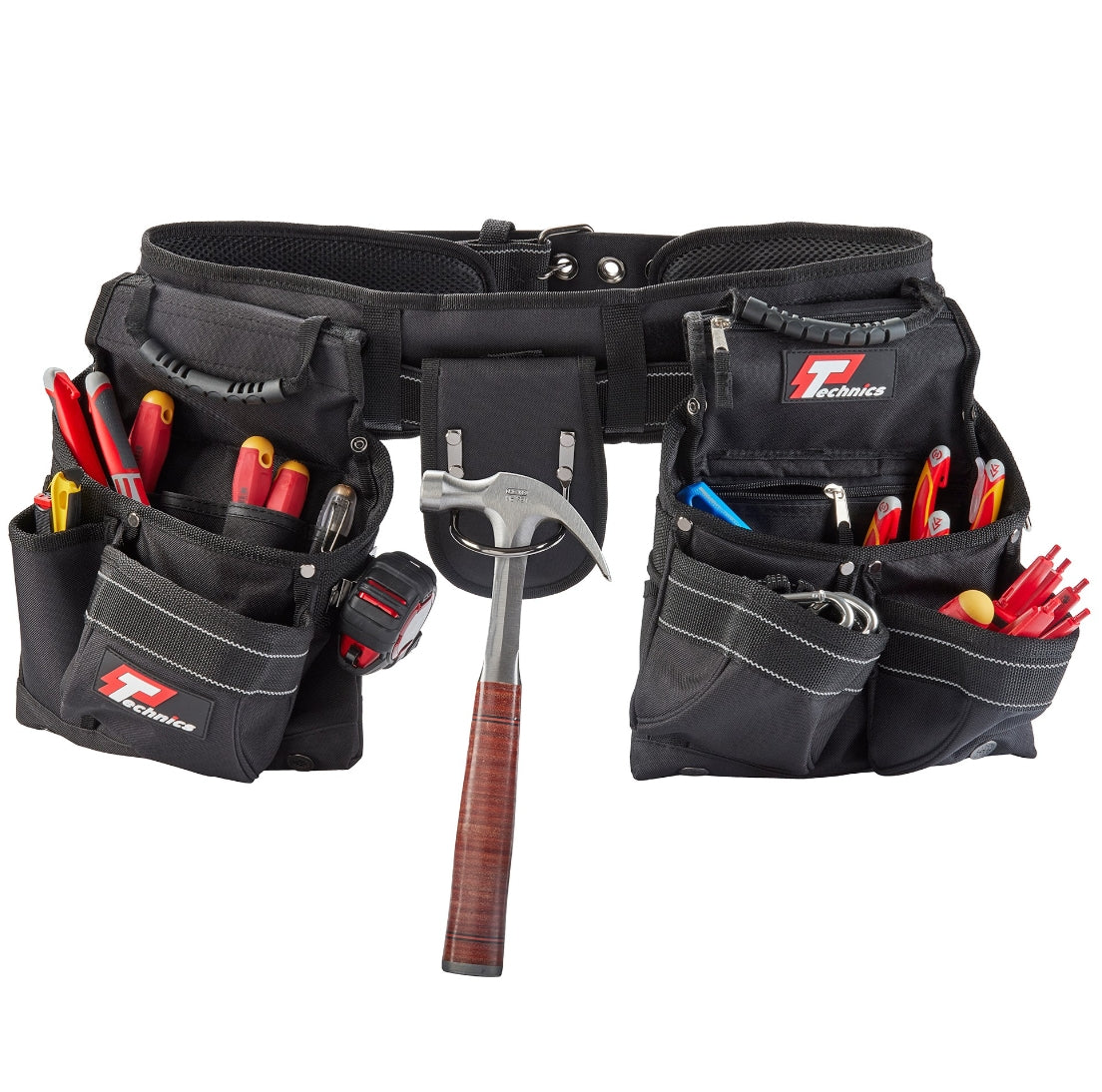 Technics Pro Toolbelt with 2 Pouches & Hammer Loop