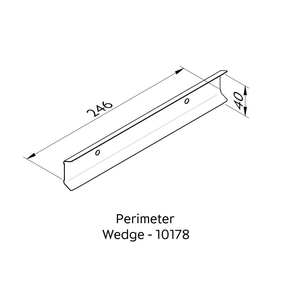SAS International Perimeter Wedge Steel (Pack of 100)