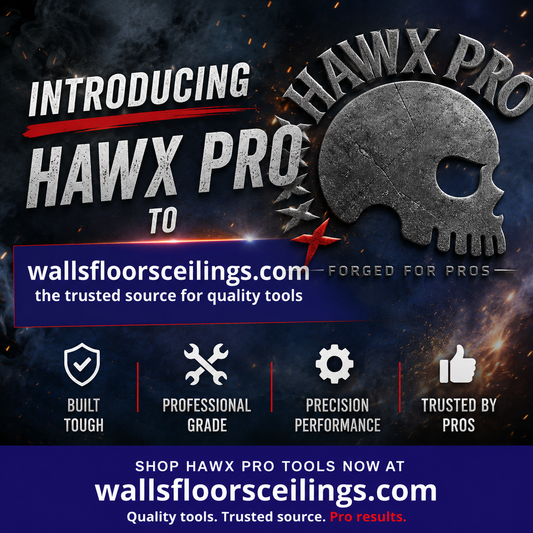 Hawx Pro Plastering Tools Now Available at wallsfloorsceilings.com