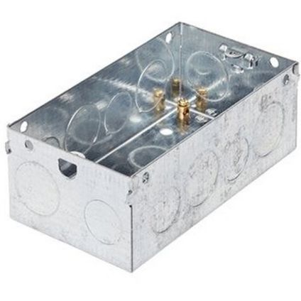 Norslo 2 Gang Switch and Socket Box 47mm