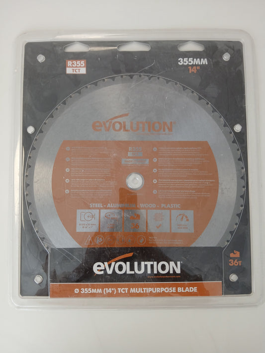 Evolution Multi-Material Cutting Chop Saw Blade 355mm x 36T