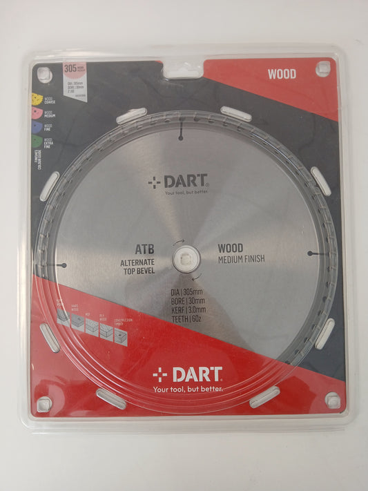 DART Silver Wood Saw Blade 305mm x 60T