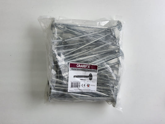 Grabbfix Metal Insulation Fasteners 200mm (Pack of 50)