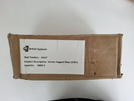 British Gypsum Gypframe Service Support Plate (Pack of 100)