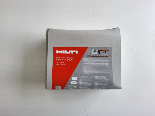 Hilti 6.8/11 M10 Clean-Tec Powder Cartridges for DX 6 M10-X10 T Titanium (Pack of 100)