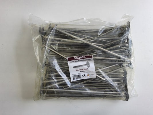 Grabbfix Metal Insulation Fasteners 300mm (Pack of 50)