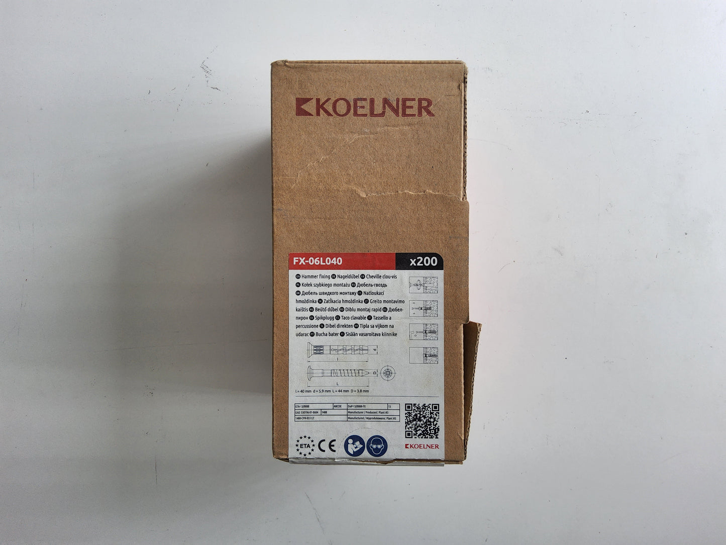 Koelner FX-06L040 Hammer Fixing 40mm (Pack of 200)