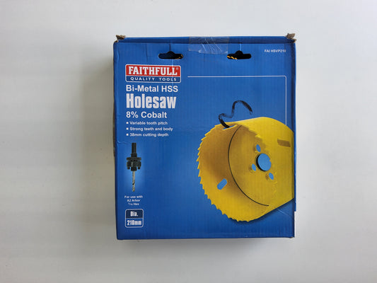 Faithfull Bi-Metal HSS Holesaw 210mm