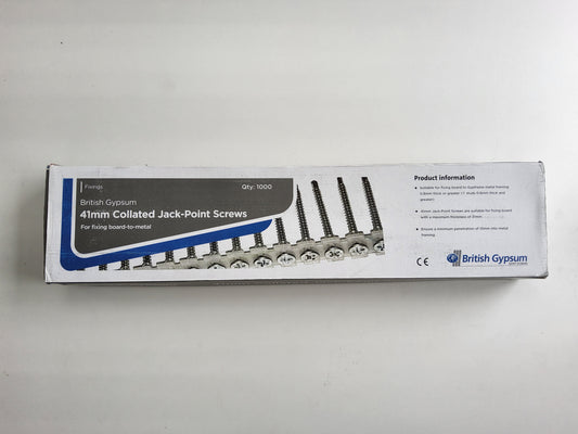British Gypsum Collated Jack-Point Screws 41mm (Pack of 1000)