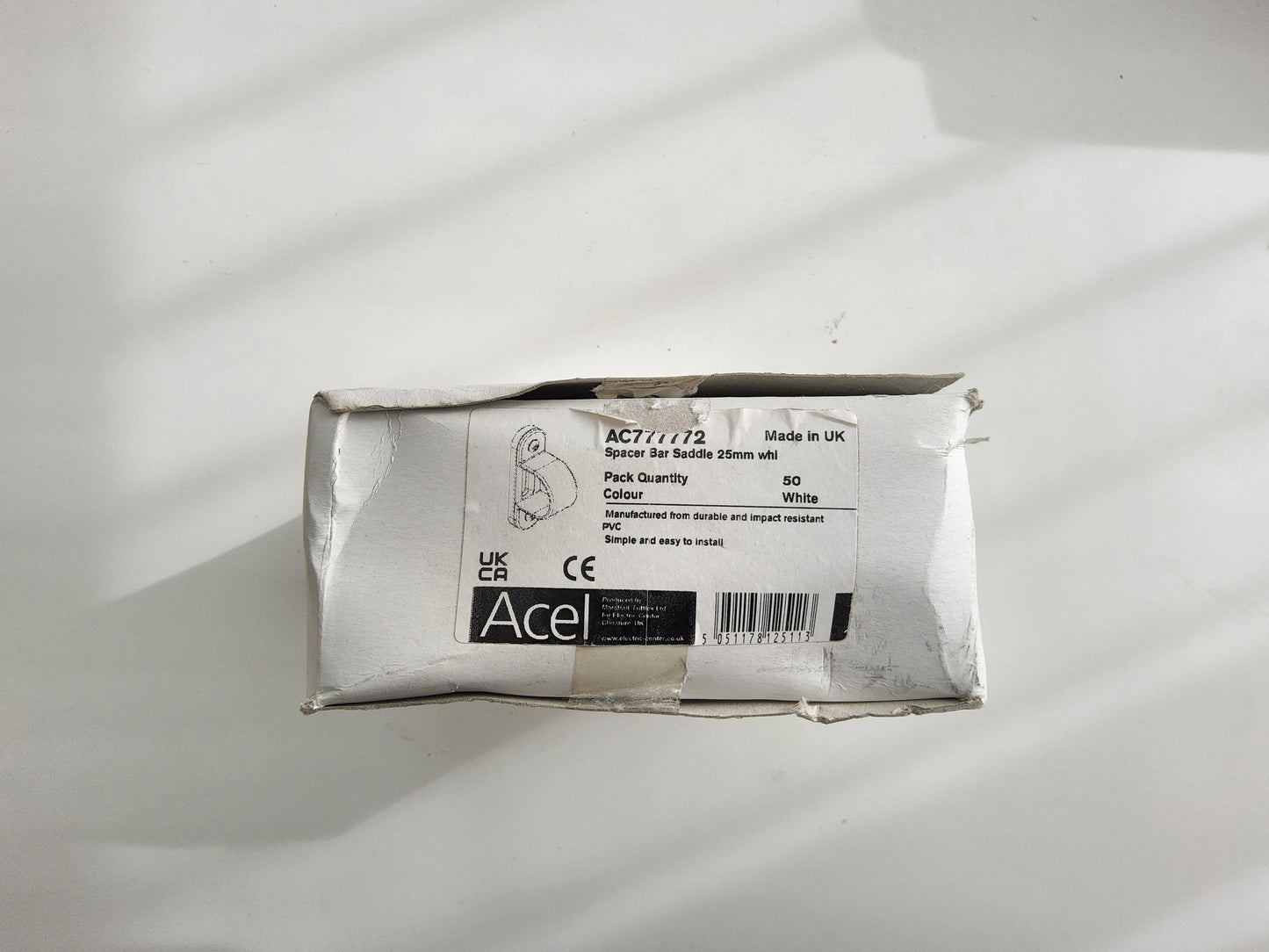 Acel Spacer Bar Saddle 25mm (Pack of 50)