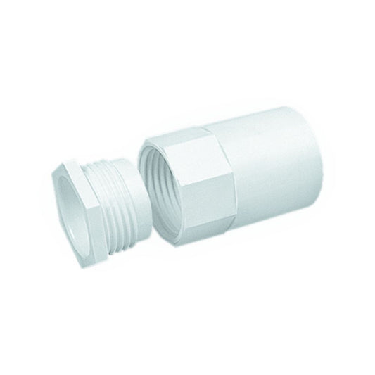 Acel PVC Conduit Female Adaptor White 25mm