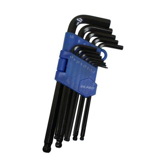 US PRO Metric Ball End Hex Key Set (13 Pieces)