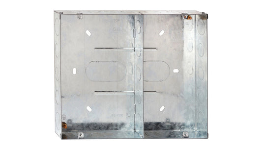 DETA Media Plate Flush Metal Back Box 40mm
