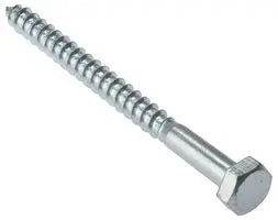 Akeman Products Hex HD Coach Screws BZP M8 x 80mm (Pack of 100)