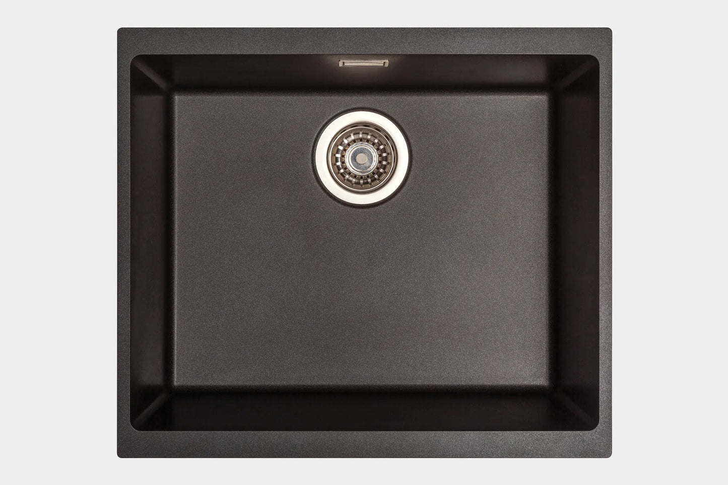 Carysil EN500 Single Bowl Granite Composite Kitchen Sink Black 530mm x 460mm x 200mm