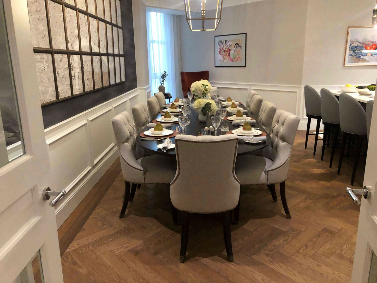 Engineered Herringbone Hard Wax Oiled Oak Wood Floor Natural White Oak (Pack of 60)