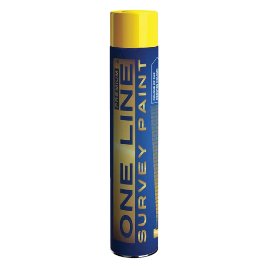One Line Premium Temporary Survey Paint Yellow 750ml