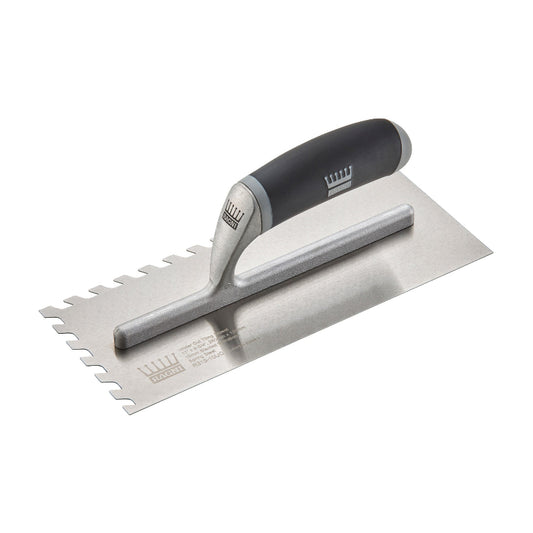 Ragni Undercut Tiling Trowel 11" with 10mm Slanted Notches