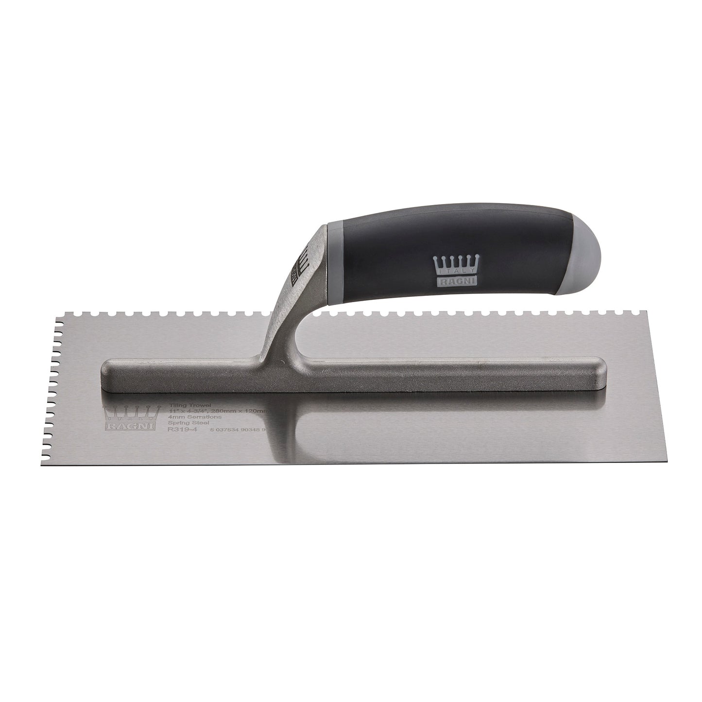 Ragni Tiling Trowel 11" with 4mm U Serrated Edges