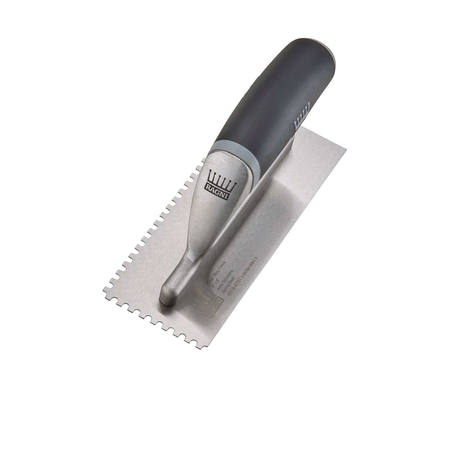 Ragni Small Tiling Trowel 8" with 4mm U-Shaped Notches