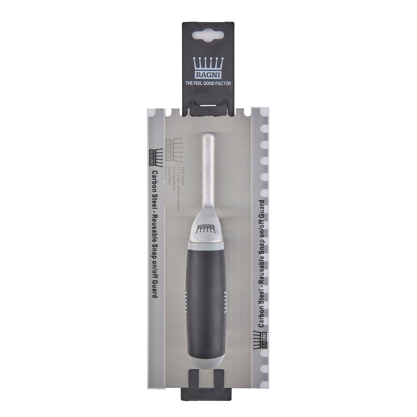 Ragni Tiling Trowel 11" with 8mm U-Shaped Notches