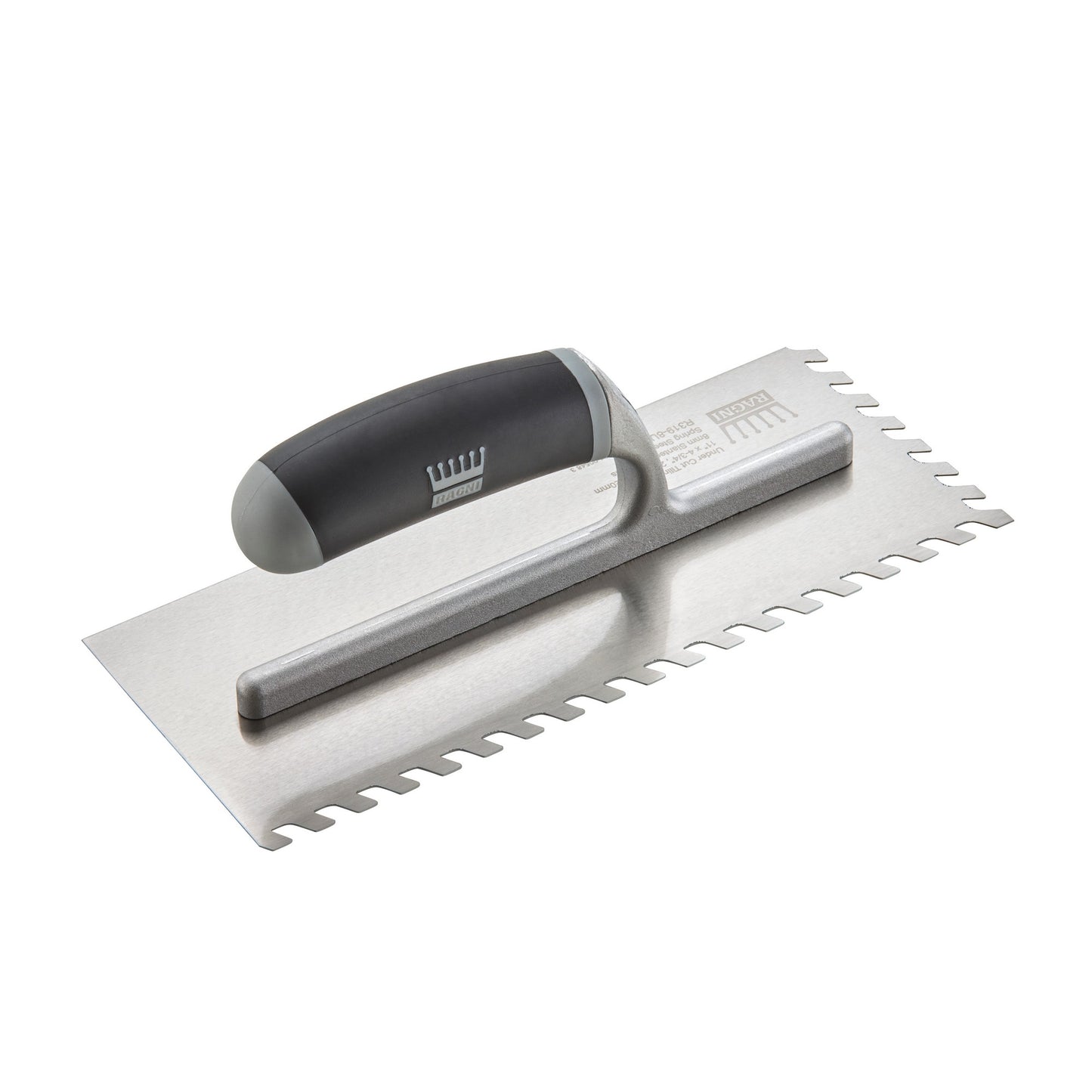 Ragni Undercut Tiling Trowel 11" with 8mm Slanted Notches