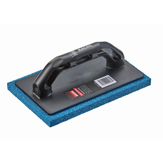 Ragni Hard Fine Blue Sponge Float with ABS Handle 220mm x 140mm x 15mm