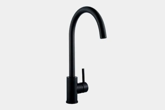 Carysil HS195 PVD Tap Single Lever Swan-Neck Design Matt Black