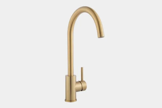 Carysil HS195 PVD Tap Single Lever Swan-Neck Design Gold