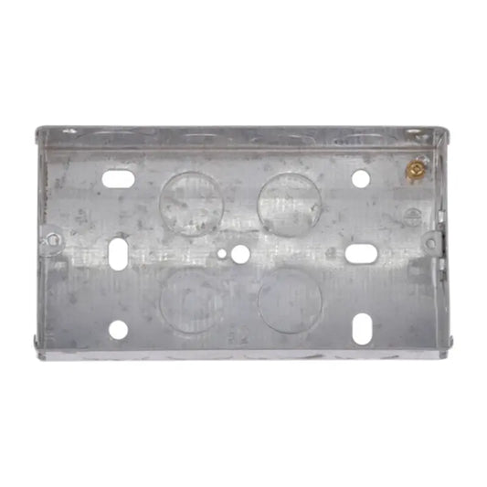 Thrion 2 Gang Flush Galvanised Box 35mm (Pack of 5)