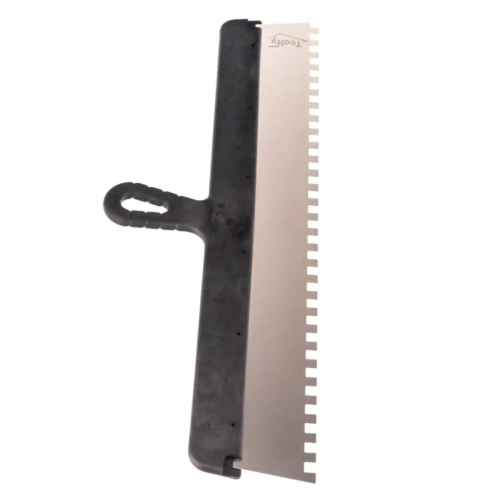 Toolty Stainless Steel Taping Knife Notched 600mm with 10mm Notches