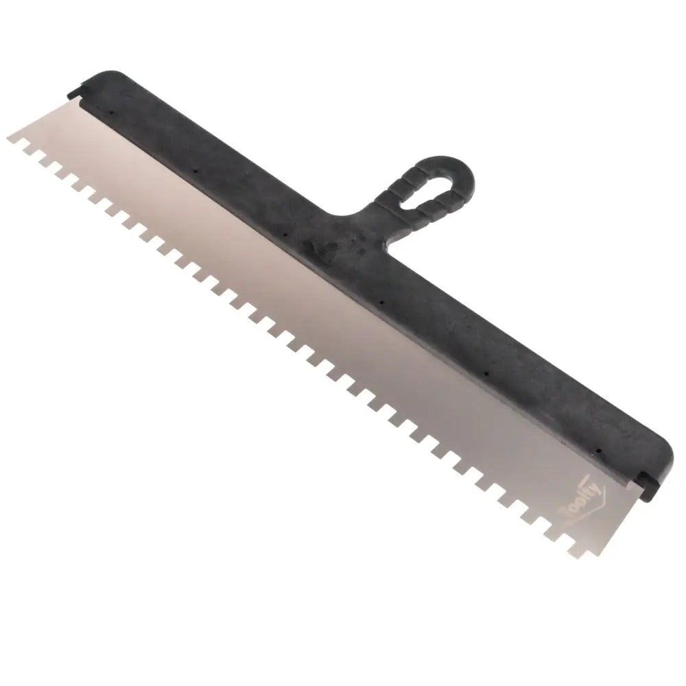 Toolty Stainless Steel Taping Knife Notched 600mm with 10mm Notches