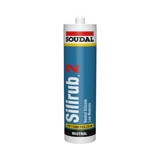 Soudal Silirub 2 Silicone Sealant Neutral 300ml
